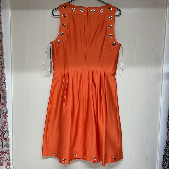 NWT Calvin Klein Fit and Flare Dress with Gold Grommets - Picture 6 of 13